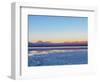 Laguna Baltinache at sunset, Salar de Atacama, Antofagasta Region, Chile, South America-Karol Kozlowski-Framed Photographic Print