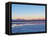 Laguna Baltinache at sunset, Salar de Atacama, Antofagasta Region, Chile, South America-Karol Kozlowski-Framed Stretched Canvas