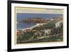 Laguna Beach, California - Aerial of Emerald Bay-Lantern Press-Framed Premium Giclee Print