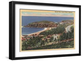 Laguna Beach, California - Aerial of Emerald Bay-Lantern Press-Framed Art Print