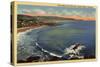 Laguna Beach, California - Aerial of the Coves Along the Coast-Lantern Press-Stretched Canvas