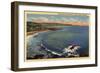 Laguna Beach, California - Aerial of the Coves Along the Coast-Lantern Press-Framed Art Print