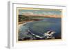 Laguna Beach, California - Aerial of the Coves Along the Coast-Lantern Press-Framed Art Print