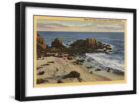 Laguna Beach, California - Aerial of the Rocky Coast-Lantern Press-Framed Art Print