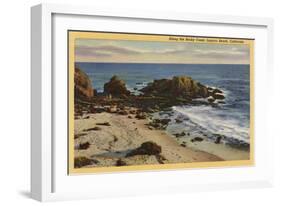 Laguna Beach, California - Aerial of the Rocky Coast-Lantern Press-Framed Art Print