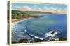 Laguna Beach, California, Aerial View of the Coves along the Coast-Lantern Press-Stretched Canvas