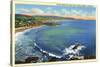Laguna Beach, California, Aerial View of the Coves along the Coast-Lantern Press-Stretched Canvas