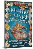 Laguna Beach, California - Shell Shop-Lantern Press-Mounted Art Print