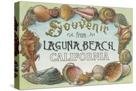 Laguna Beach, California - Shells Souvenir-Lantern Press-Stretched Canvas