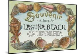 Laguna Beach, California - Shells Souvenir-Lantern Press-Mounted Art Print