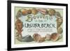 Laguna Beach, California - Shells Souvenir-Lantern Press-Framed Premium Giclee Print