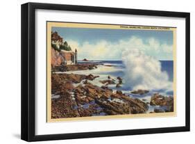 Laguna Beach, California - View of a Typical Shoreline-Lantern Press-Framed Art Print