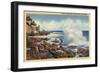 Laguna Beach, California - View of a Typical Shoreline-Lantern Press-Framed Art Print