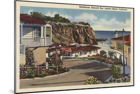 Laguna Beach, California - View of Emerald Bay & Residences-Lantern Press-Mounted Art Print