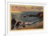 Laguna Beach, California - View of Wood's Cove-Lantern Press-Framed Art Print