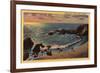 Laguna Beach, California - View of Wood's Cove-Lantern Press-Framed Art Print