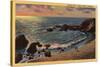 Laguna Beach, California - View of Wood's Cove-Lantern Press-Stretched Canvas