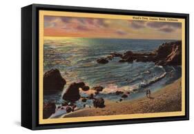 Laguna Beach, California - View of Wood's Cove-Lantern Press-Framed Stretched Canvas