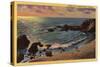 Laguna Beach, California - View of Wood's Cove-Lantern Press-Stretched Canvas