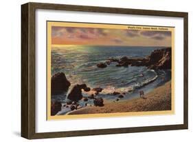 Laguna Beach, California - View of Wood's Cove-Lantern Press-Framed Art Print