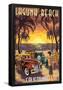 Laguna Beach, California - Woodies And Sunset-null-Framed Poster