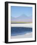 Laguna Cejar with the Licancabur Volcano-Alex Saberi-Framed Photographic Print