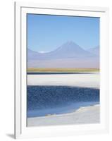 Laguna Cejar with the Licancabur Volcano-Alex Saberi-Framed Photographic Print