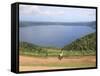 Laguna De Apoyo, a 200 Meter Deep Volcanic Crater Lake Set in a Nature Reserve, Catarina, Nicaragua-Wendy Connett-Framed Stretched Canvas