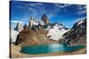 Laguna De Los Tres and Mount Fitz Roy, Los Glaciares National Park, Patagonia, Argentina-DmitryP-Stretched Canvas