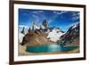 Laguna De Los Tres and Mount Fitz Roy, Los Glaciares National Park, Patagonia, Argentina-DmitryP-Framed Photographic Print