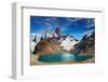 Laguna De Los Tres and Mount Fitz Roy, Los Glaciares National Park, Patagonia, Argentina-DmitryP-Framed Photographic Print