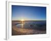 Laguna Piedra at sunset, Salar de Atacama, Antofagasta Region, Chile, South America-Karol Kozlowski-Framed Photographic Print