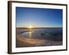 Laguna Piedra at sunset, Salar de Atacama, Antofagasta Region, Chile, South America-Karol Kozlowski-Framed Photographic Print