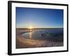 Laguna Piedra at sunset, Salar de Atacama, Antofagasta Region, Chile, South America-Karol Kozlowski-Framed Photographic Print