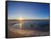 Laguna Piedra at sunset, Salar de Atacama, Antofagasta Region, Chile, South America-Karol Kozlowski-Framed Stretched Canvas