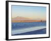 Laguna Piedra at sunset, Salar de Atacama, Antofagasta Region, Chile, South America-Karol Kozlowski-Framed Photographic Print