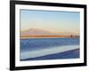 Laguna Piedra at sunset, Salar de Atacama, Antofagasta Region, Chile, South America-Karol Kozlowski-Framed Photographic Print