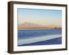 Laguna Piedra at sunset, Salar de Atacama, Antofagasta Region, Chile, South America-Karol Kozlowski-Framed Photographic Print