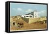 Laguna Pueblo, New Mexico - View of the Church-Lantern Press-Framed Stretched Canvas