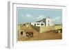 Laguna Pueblo, New Mexico - View of the Church-Lantern Press-Framed Art Print