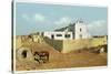 Laguna Pueblo, New Mexico - View of the Church-Lantern Press-Stretched Canvas