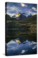 Laguna Reflections, Magallanes Region, Torres Del Paine National Park, Lago Pehoe, Chile-Jay Goodrich-Stretched Canvas