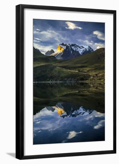 Laguna Reflections, Magallanes Region, Torres Del Paine National Park, Lago Pehoe, Chile-Jay Goodrich-Framed Photographic Print