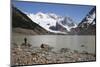 Laguna Torre with view of Cerro Torre and Glaciar Grande, El Chalten, Patagonia, Argentina, South A-Stuart Black-Mounted Photographic Print