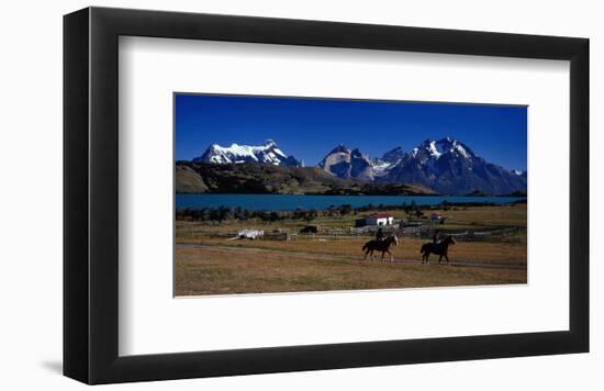 Laguna Verde Torres del Paine-null-Framed Art Print