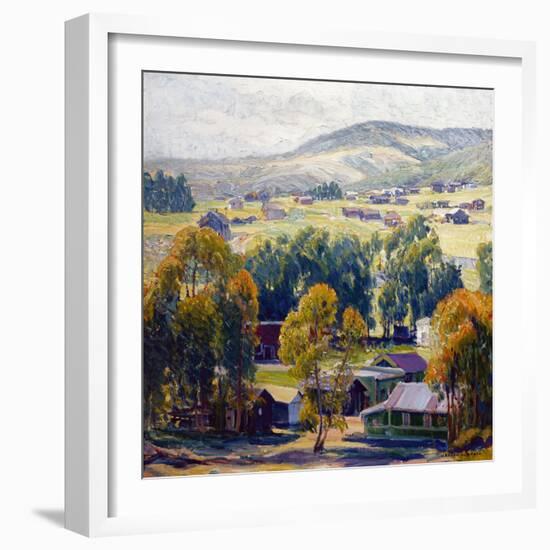 Laguna Village-Joseph Kleitsch-Framed Art Print