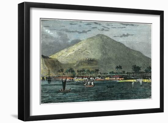 Lahaina, Maui, Hawaii, C1880-null-Framed Premium Giclee Print