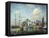 Lahaina Waterfront, Maui-Nicky Boehme-Framed Stretched Canvas