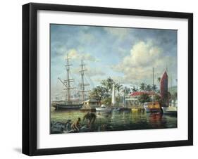 Lahaina Waterfront, Maui-Nicky Boehme-Framed Giclee Print