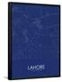 Lahore, Pakistan Blue Map-null-Framed Poster